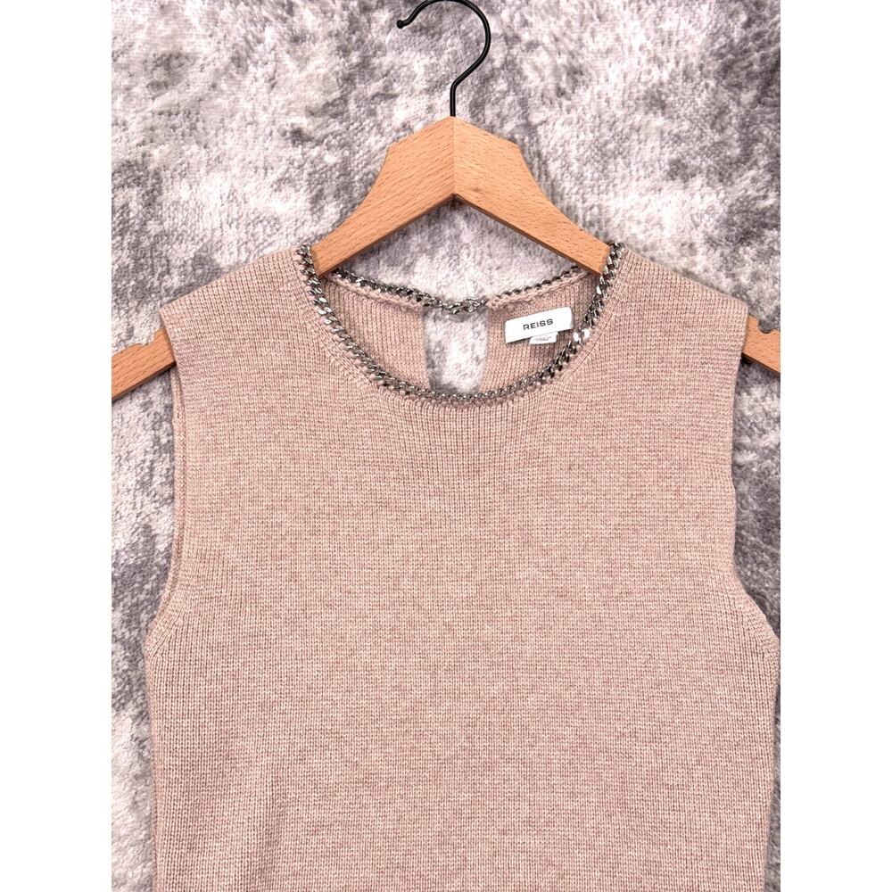 REISS Necklace Trim Sweater Vest XS Womens Wool Blend - Picture 2 of 7